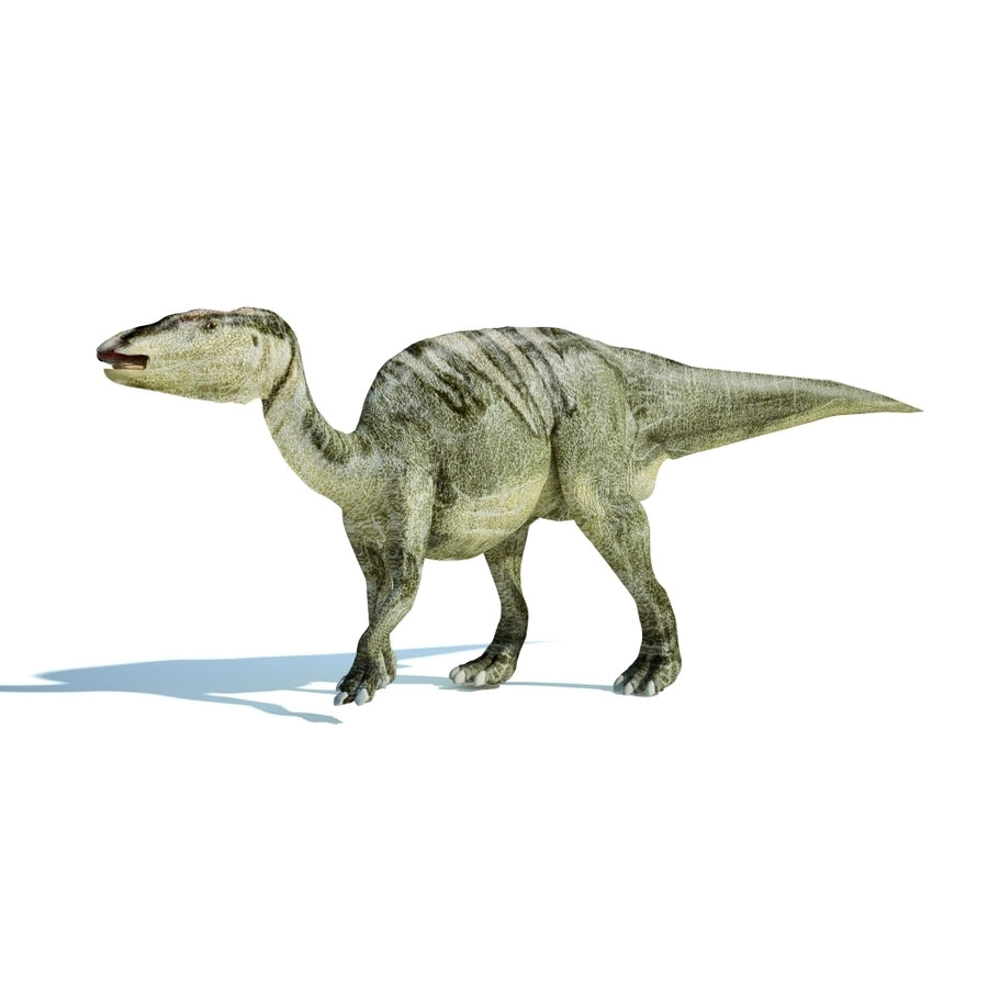 3D rendering of an Edmontosaurus dinosaur Poster Print Image 1