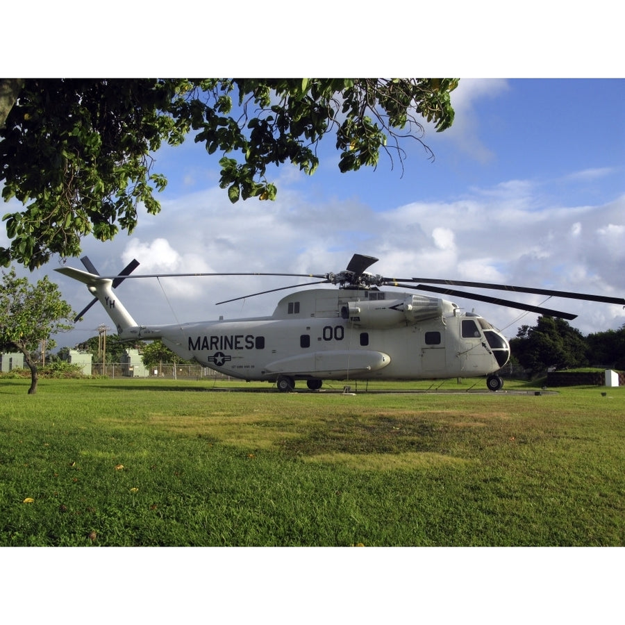 CH-53 Sea Stallion heavy lift transport helicopter on display Poster Print Image 1