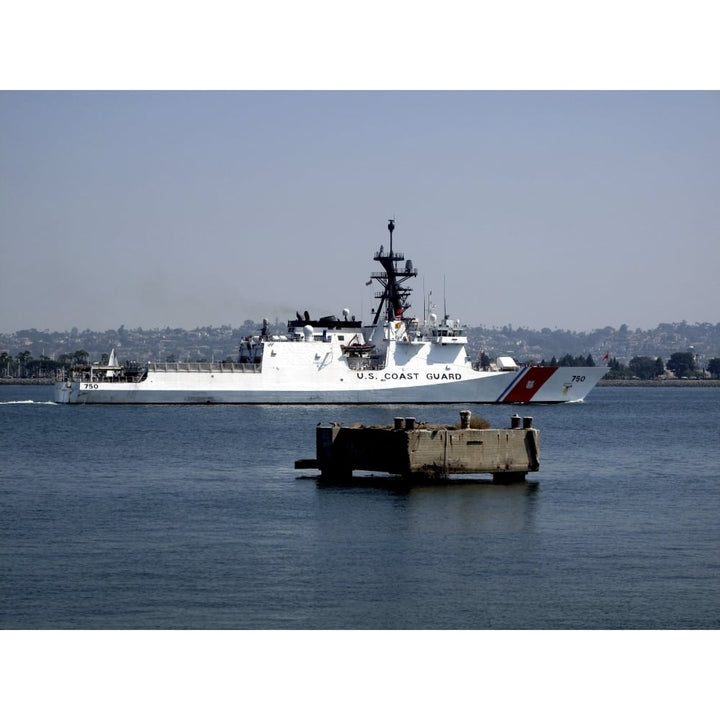 USCGC Bertholf underway in San Diego Bay California Poster Print Image 2