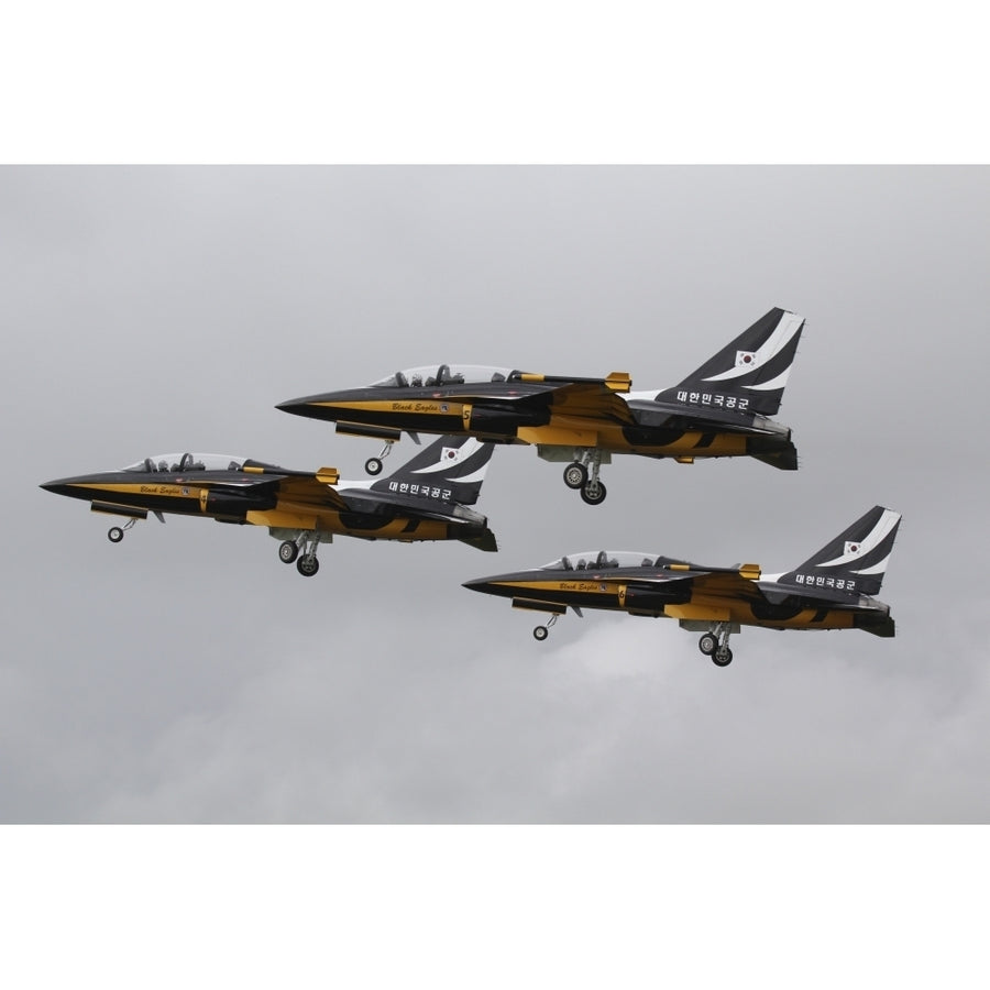 T-50 Golden Eagles from the Republic of Korea Air Force Aerobatic Team Poster Print Image 1