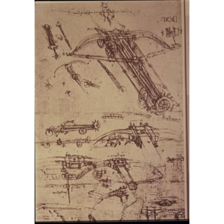 Crossbows and Catapults Leonardo da Vinci Drawing Poster Print Image 1