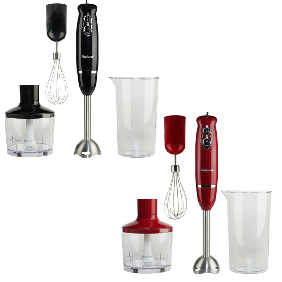 Supersonic National NA-3104HB 4-in-1 Immersion Hand Blender Black 500W Attachments Image 1