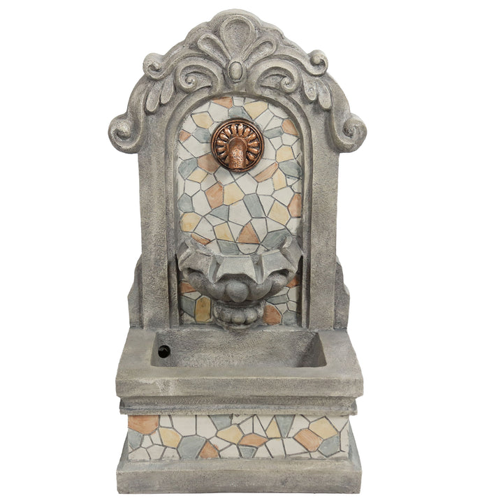 Sunnydaze Enchanting Estate Polyresin Flat Back Outdoor Wall Fountain Image 7