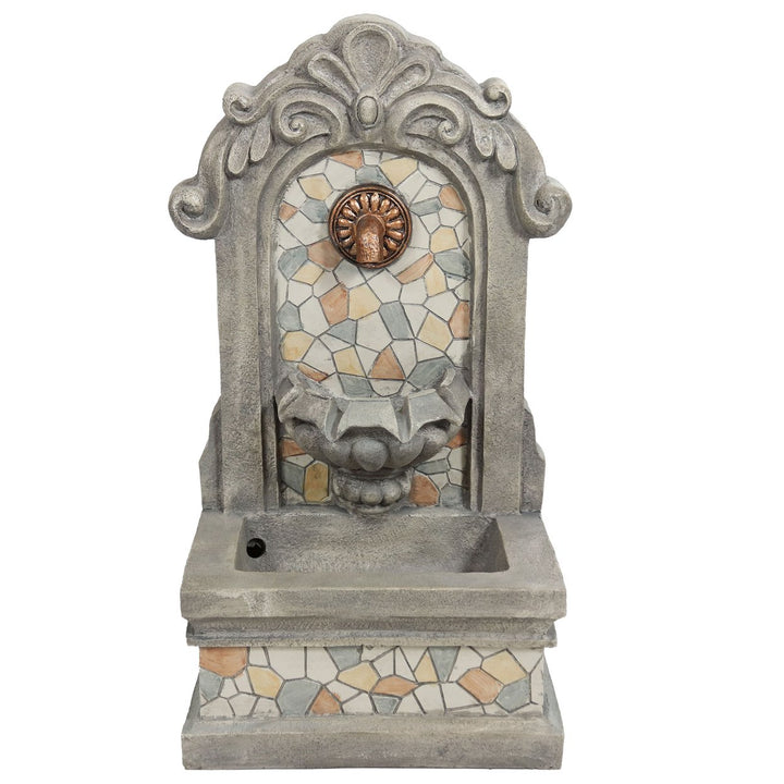 Sunnydaze Enchanting Estate Polyresin Flat Back Outdoor Wall Fountain Image 10