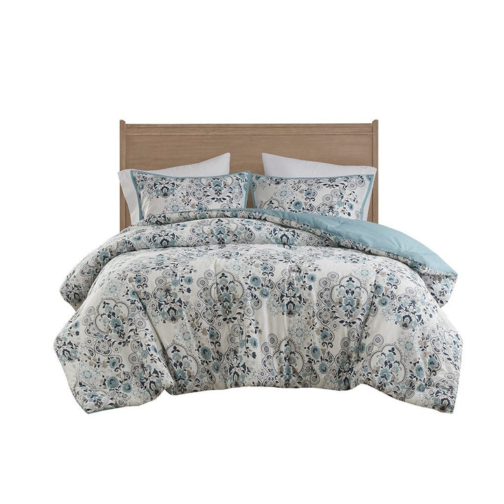 Gracie Mills Candice 3 Piece Floral Printed Cotton Comforter Set - GRACE-15818 Image 1