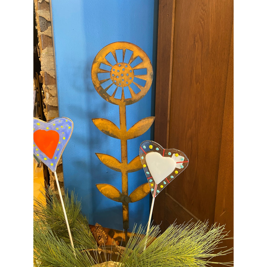 Contemporary Sunflower Garden Stake Image 9