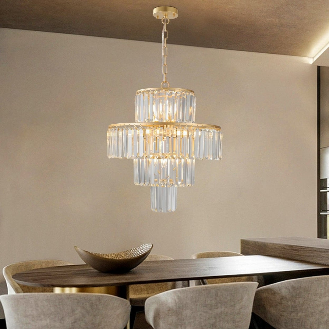 Luxury Crystal Chandelier Modern Chandeliers Lights Fixture Hanging Pendant Light Fixture for Dining Room Bedroom Living Image 5