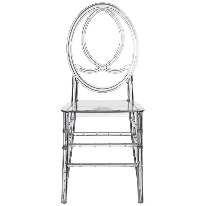 Modern Acrylic Phoenix Dining Chair, Stackable Transparent Party Chair, Crystal Clear Acrylic Chair for Events and Image 6