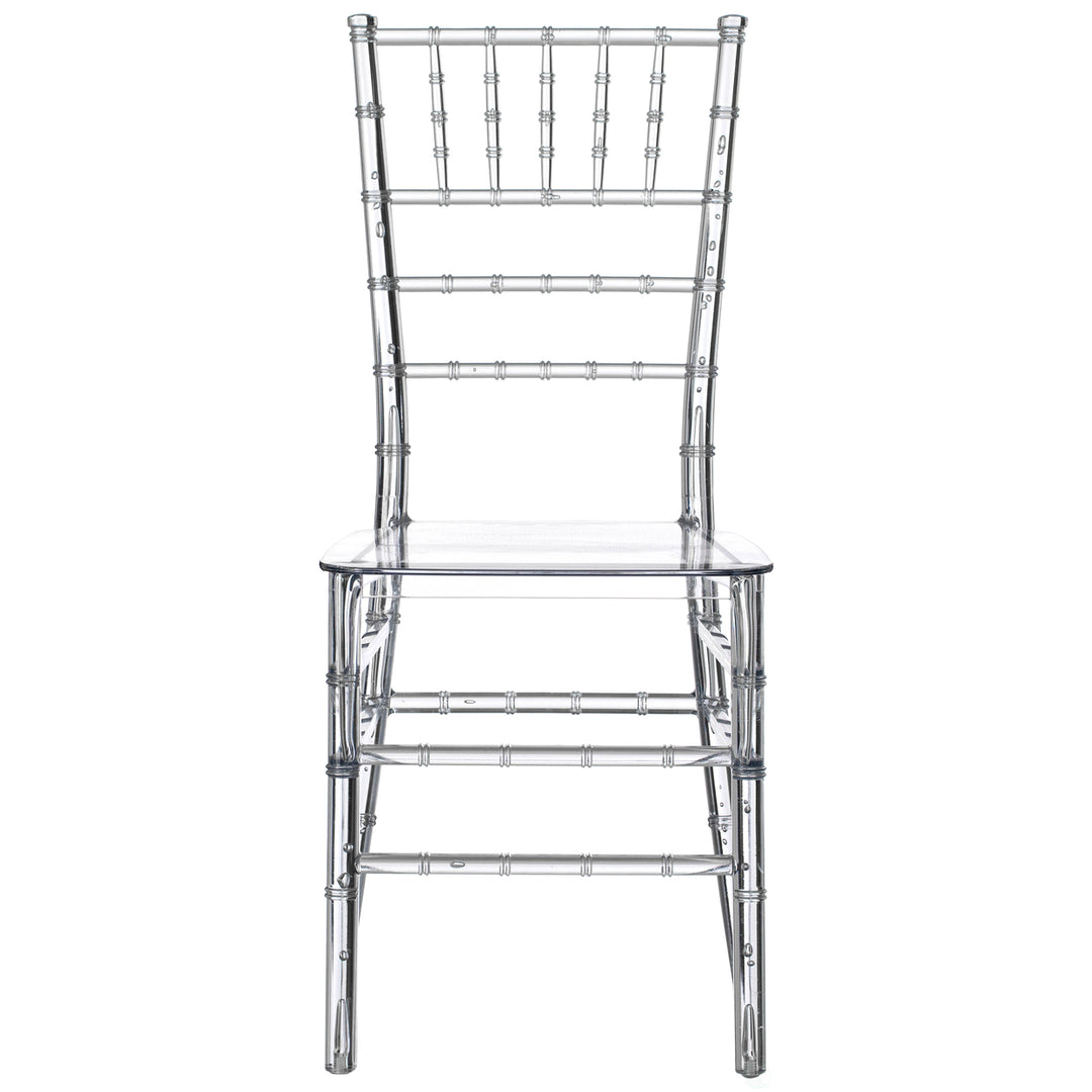 Modern Acrylic Stackable Chiavari Dining Chair, Clear Party Chair, Ctystal Acrylic Chair for Events and Weddings Image 6