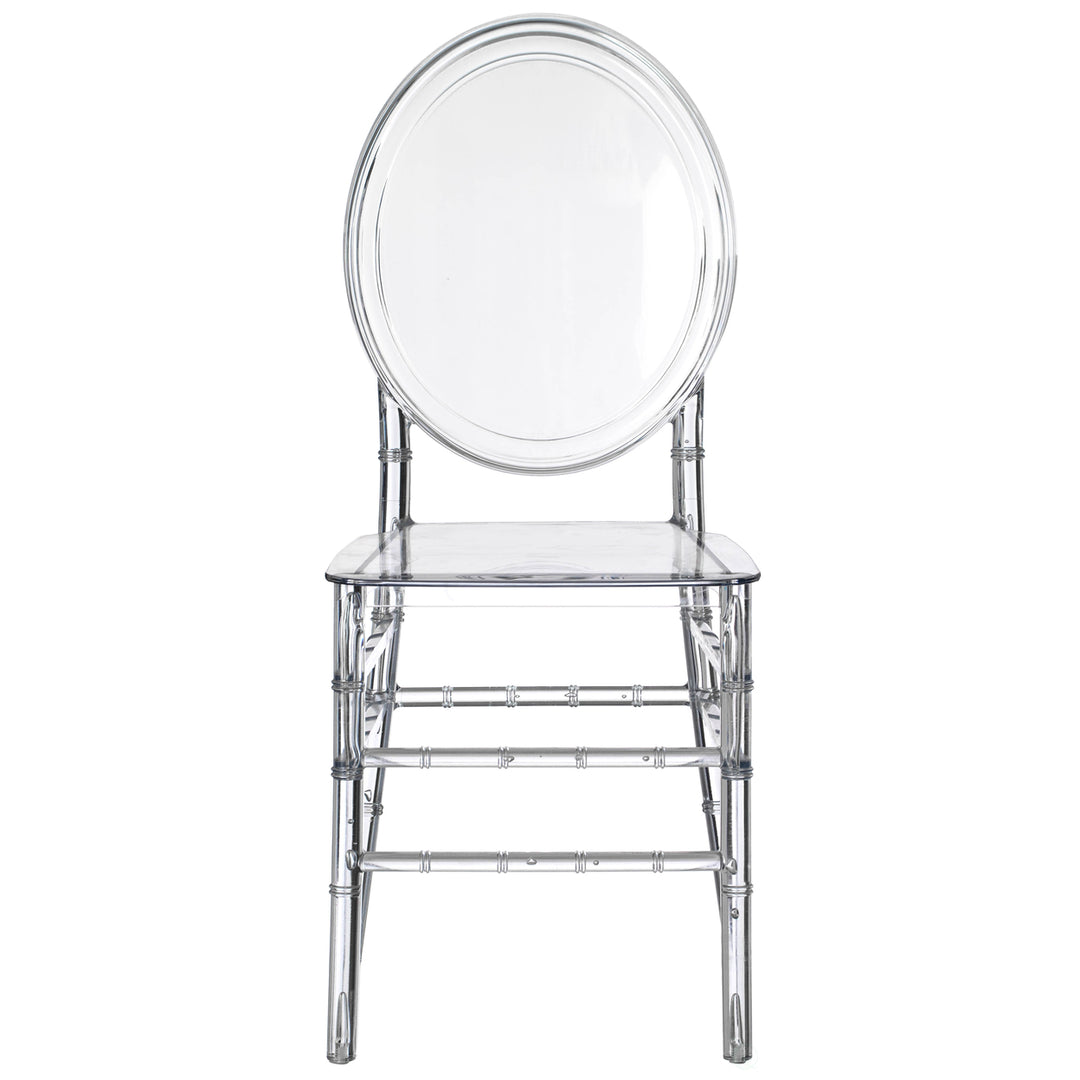 Modern Acrylic Crystal Ice Chair, Florence Dining Chair, Stackable Transparent Seating for Events and Weddings Image 6