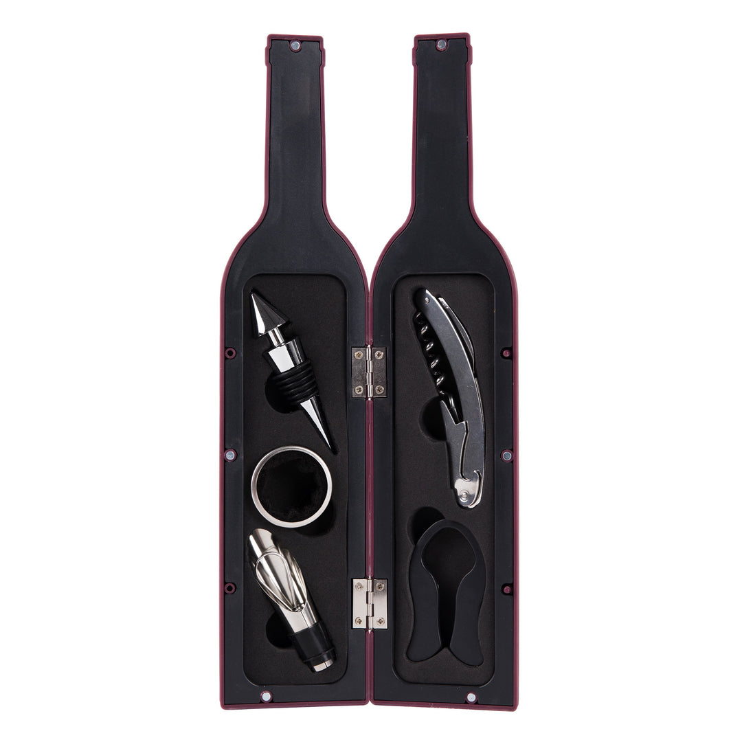 Ozeri 5-Piece Wine Bottle Corkscrew Accessory Set Stainless Steel Kitchen Tools Image 2