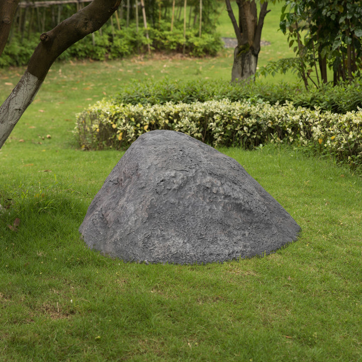 Artificial Round Rock Decor 30 inch Waterproof Fiberglass for Gardens Landscapes Image 2