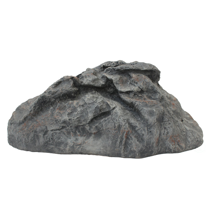 Faux Stone Rock Outdoor Fiberglass Granite Grey Weather Resistant Garden Decor Image 11