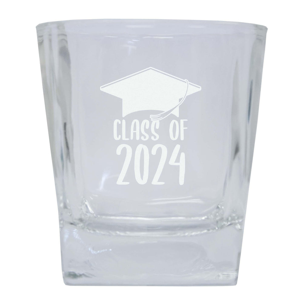 Class of 2024 Graduation 10 oz Engraved Whiskey Glass Rocks Glass Image 2