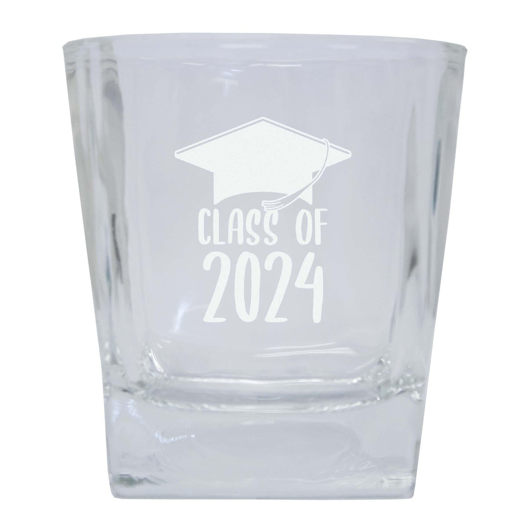 Class of 2024 Graduation 10 oz Engraved Whiskey Glass Rocks Glass Image 3