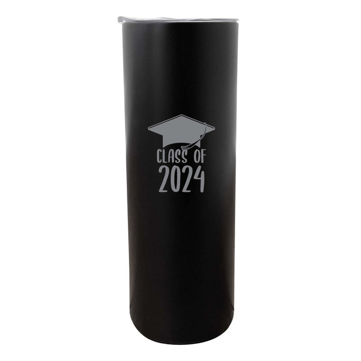 Class of 2024 Graduation 20 oz Engraved Insulated Stainless Steel Skinny Tumbler Image 3