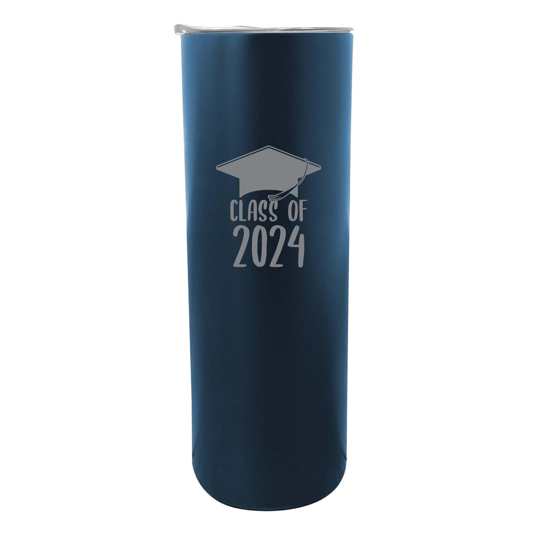 Class of 2024 Graduation 20 oz Engraved Insulated Stainless Steel Skinny Tumbler Image 5