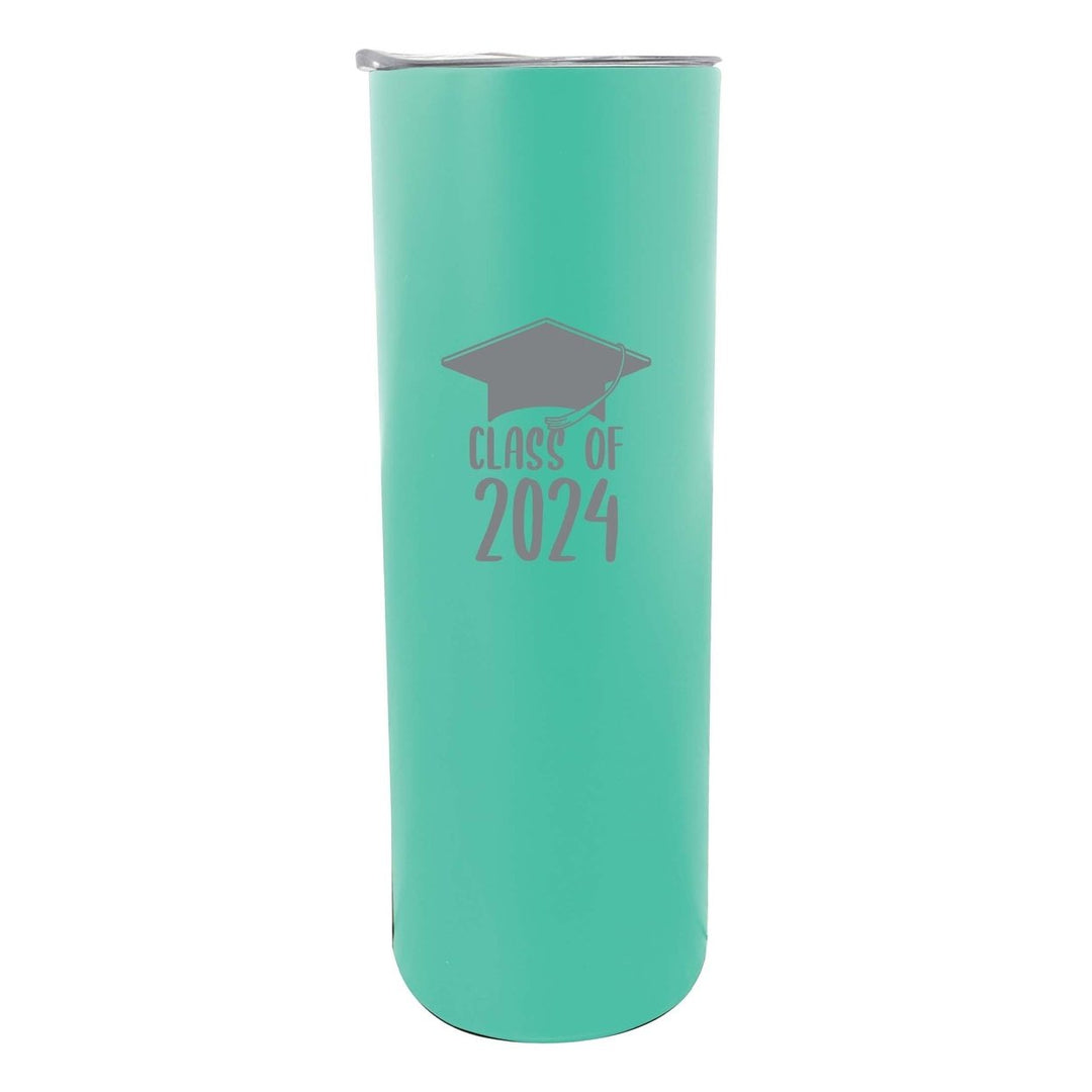 Class of 2024 Graduation 20 oz Engraved Insulated Stainless Steel Skinny Tumbler Image 1