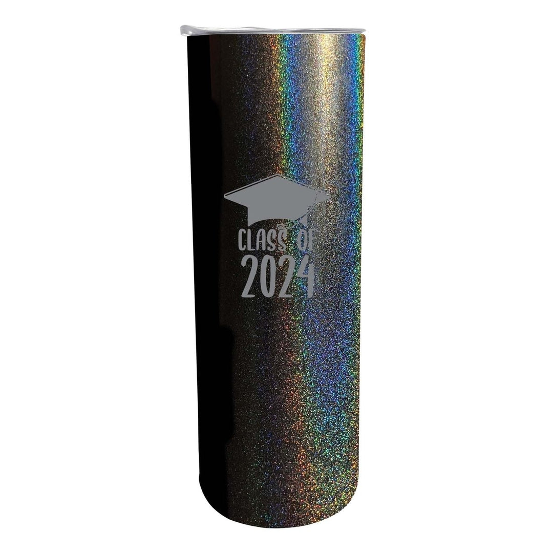 Class of 2024 Graduation 20 oz Engraved Insulated Stainless Steel Skinny Tumbler Image 10