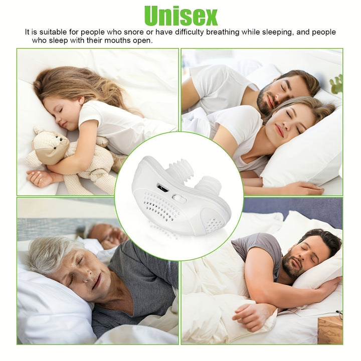 Anti Snoring Equipment Electric Mini Cpap Snore Stop Device Sleep Apnea Stopper Corrector Image 6