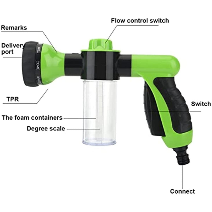 Car Foam Sprayer Nozzle Water Sprinkler With Soap Reservoir Garden Hose Water Spray Gun Image 3