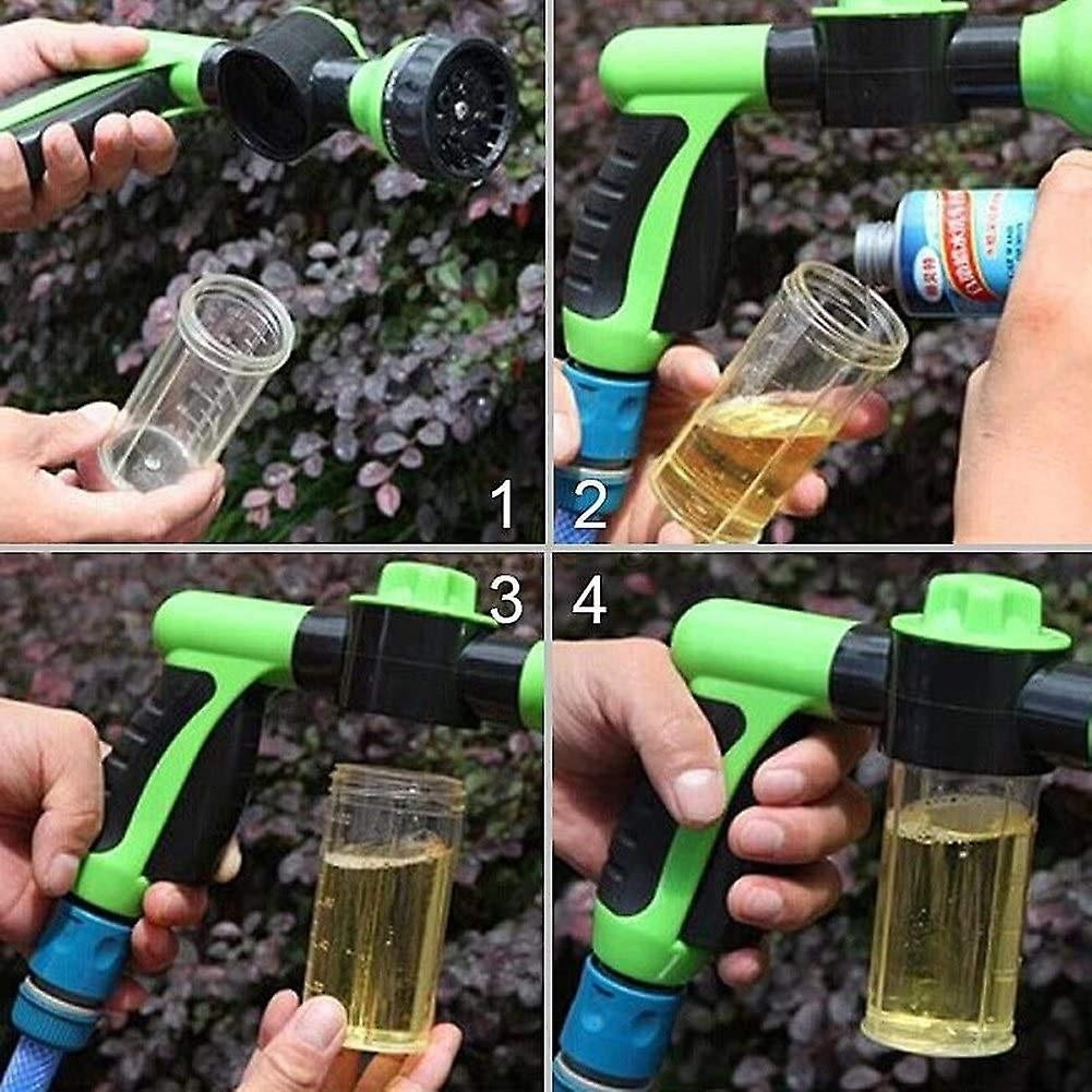Car Foam Sprayer Nozzle Water Sprinkler With Soap Reservoir Garden Hose Water Spray Gun Image 8