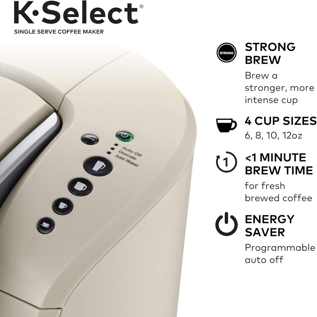 Keurig K-Select Single-Serve K-Cup Pod Coffee Maker, Sandstone Image 4