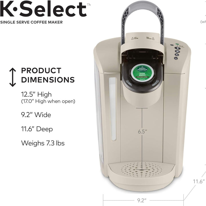 Keurig K-Select Single-Serve K-Cup Pod Coffee Maker, Sandstone Image 5