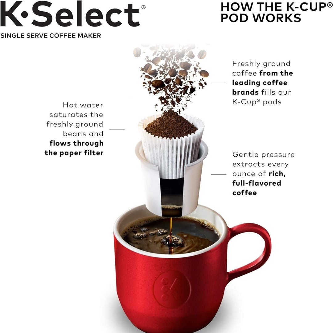 Keurig K-Select Single-Serve K-Cup Pod Coffee Maker, Sandstone Image 7