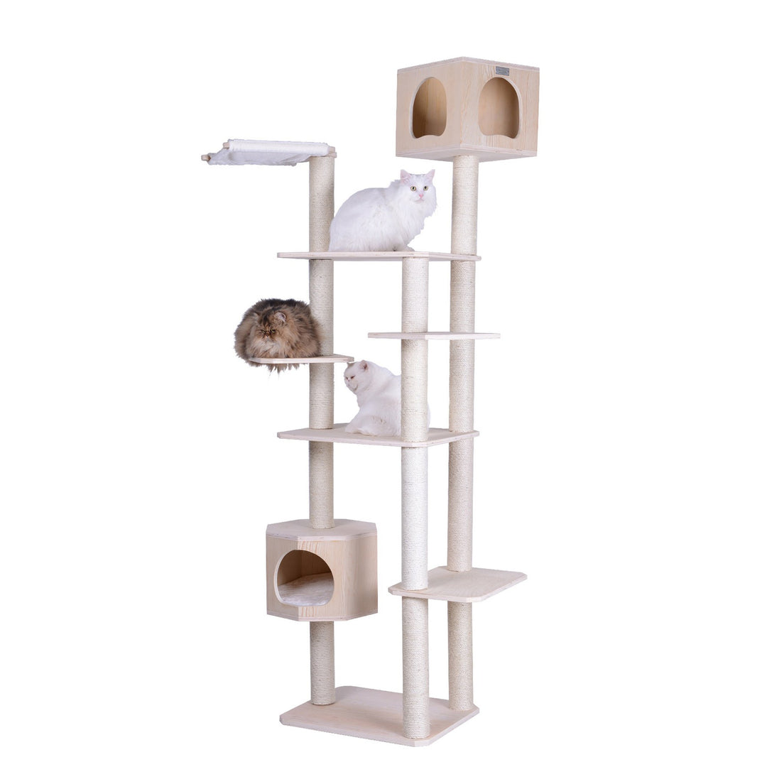 Armarkat Premium Scots Pine Cat Tree 89 Inch Seven Levels Two Playhouses Model S8902 Image 1