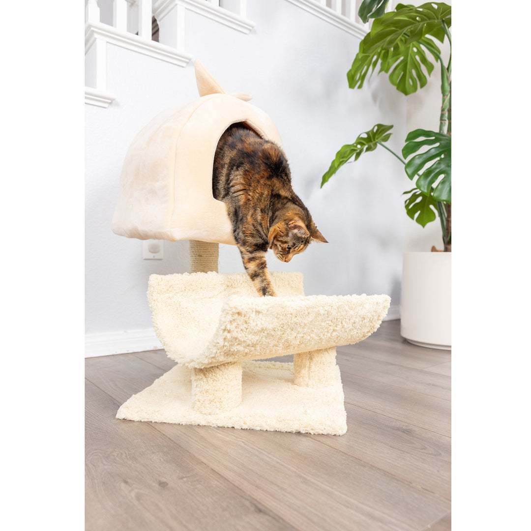 Armarkat X3007 Cat Tree Condo Goldenrod Real Wood Jackson Galaxy Approved 31" Image 5