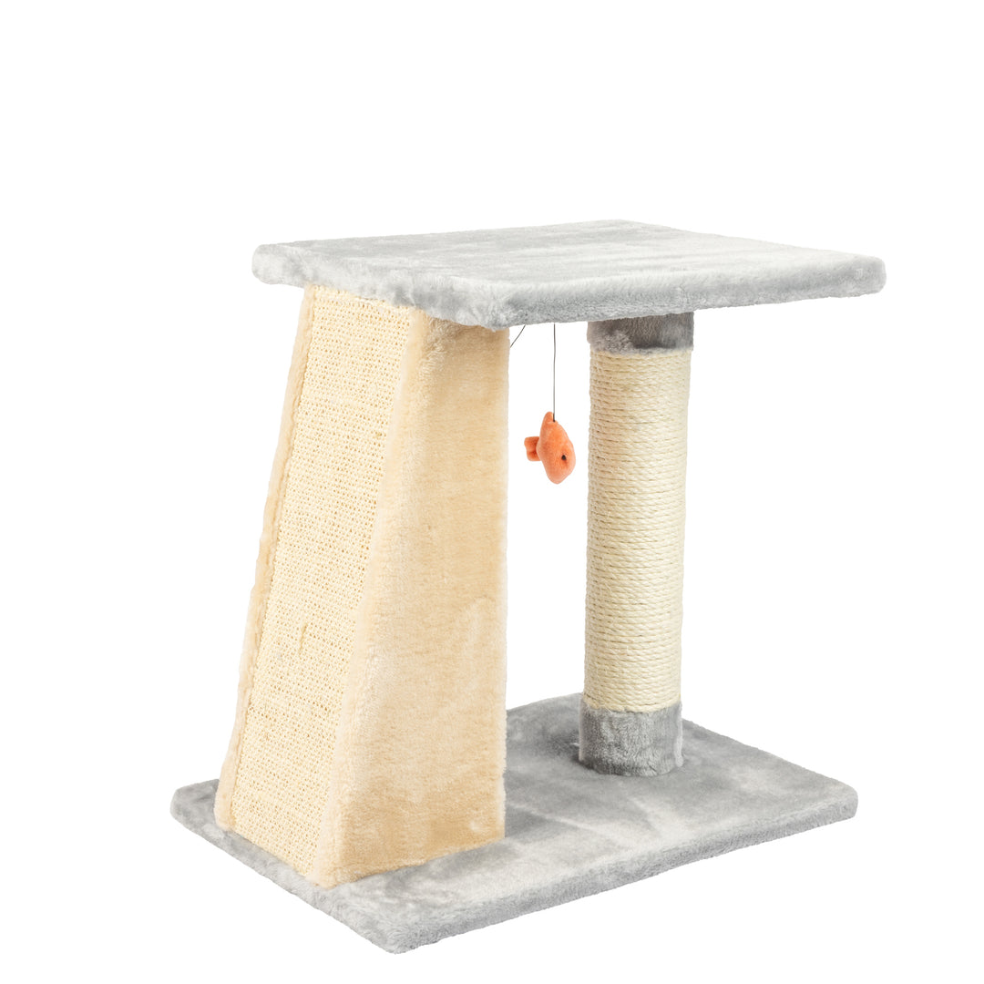 Armarkat X2001 Cat Tree Two-Level Platform Scratcher Faux faux Gray 20"H Image 1