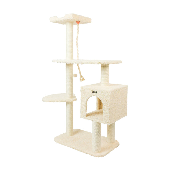 Armarkat Cat Tree Model A5708 Beige 57in Real Wood Faux faux Multi-Level Image 5