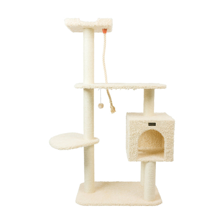 Armarkat Cat Tree Model A5708 Beige 57in Real Wood Faux faux Multi-Level Image 6