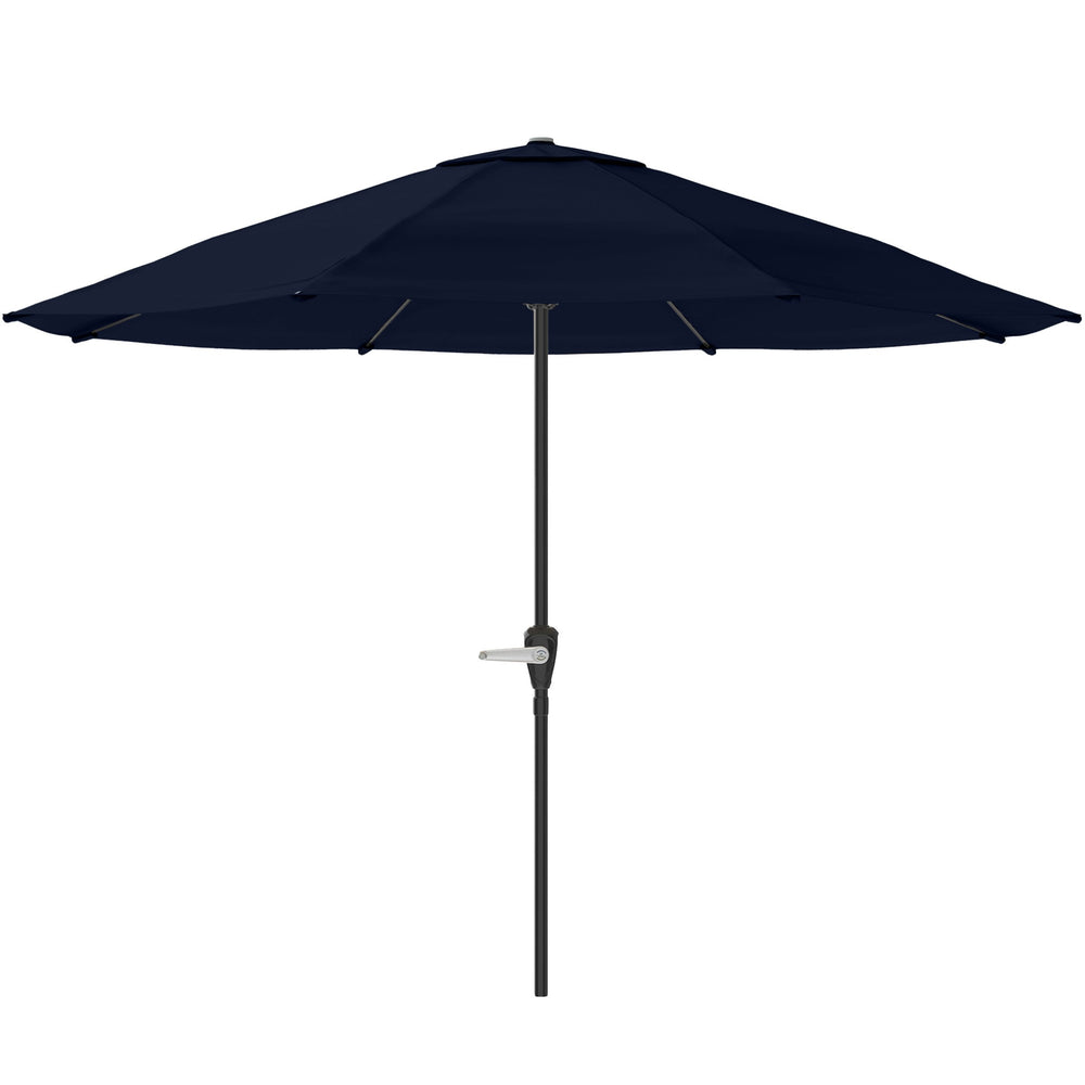 Pure Garden 9FT Patio Umbrella Navy Blue Crank Vented Canopy for Deck Pool Image 2