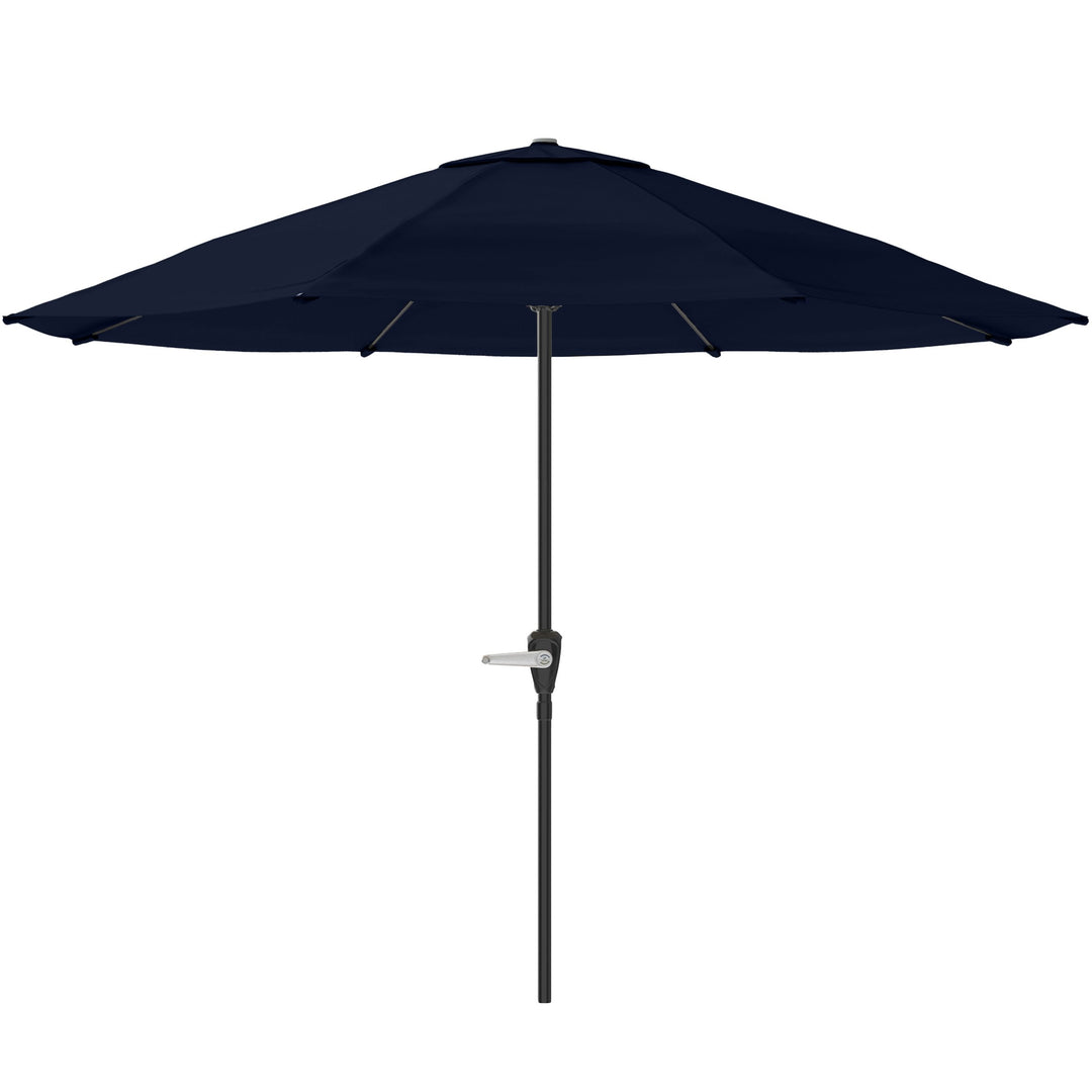 Pure Garden 9FT Patio Umbrella Navy Blue Crank Vented Canopy for Deck Pool Image 2