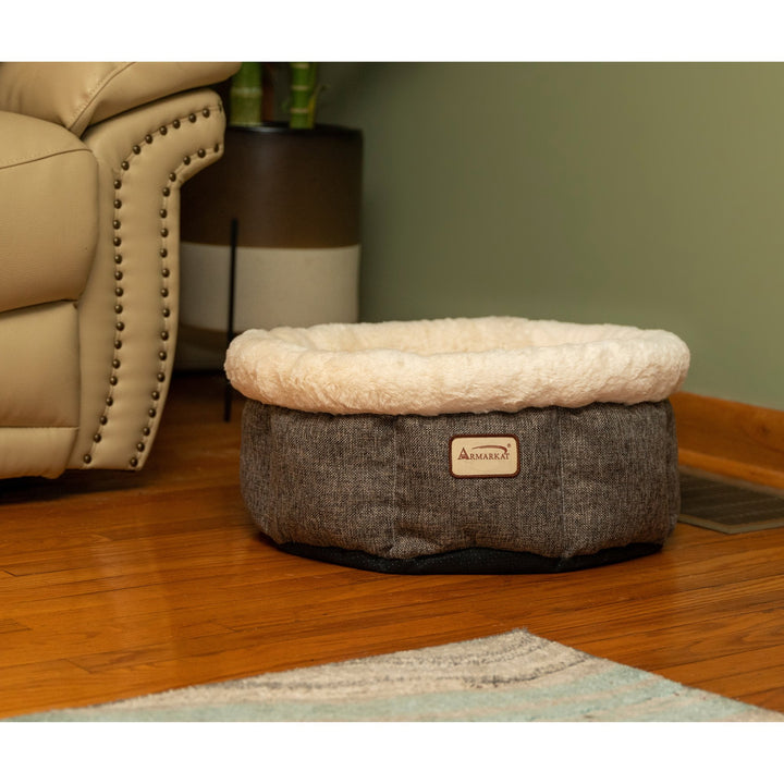 Armarkat Cozy Cat Bed in Beige and Gray C105 Image 5