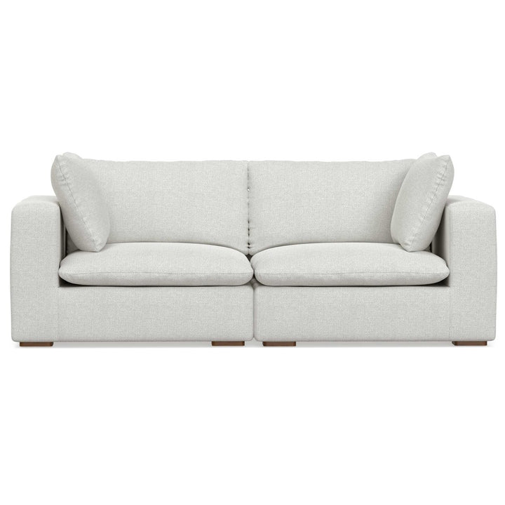 Jasmine 2 Seater Sofa Oversized Loveseat Performance Fabric Modular Couch Image 1