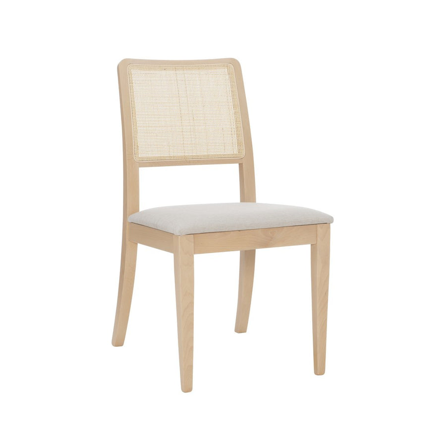 Marsden Natural Beechwood Upholstered Dining Chair Image 1