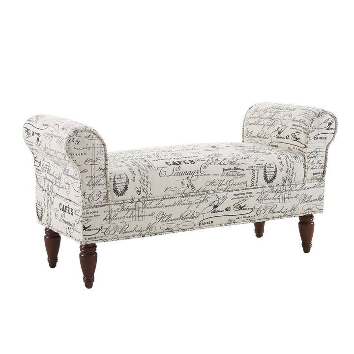 Lillian Upholstered Bench Ottomon Image 2