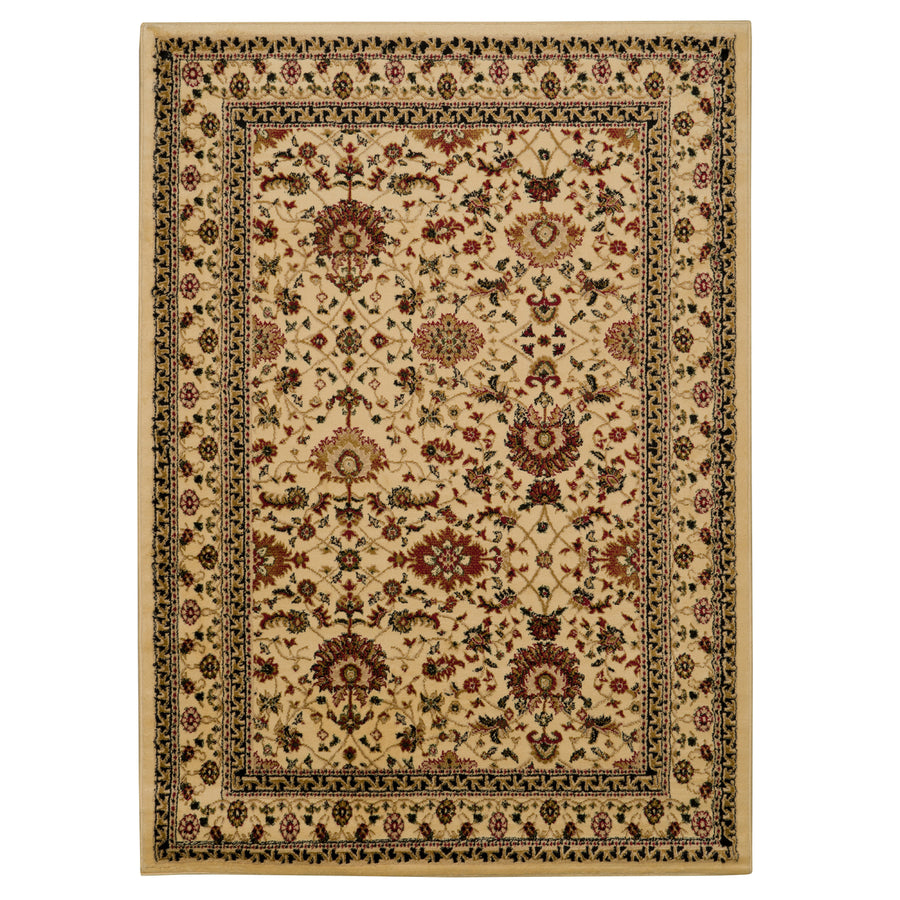 Elegance Zeigler Ivory Accent Rug 5x7.3 Transitional Style Easy Care Polypropylene Image 1