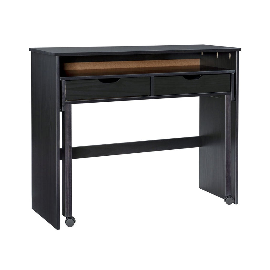 Cary Pine Wood Extendable Console Desk Image 1