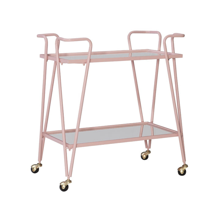Ellie Steel/Mirror Bar Cart Image 1