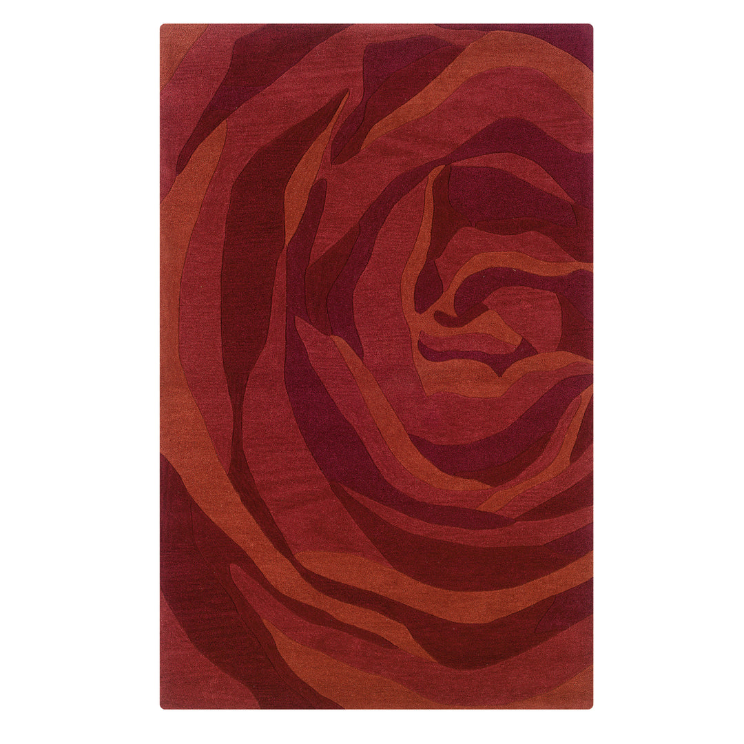 Trio Roslyn Brick Rust Area Rug 5x7 Contemporary Transitional Image 1