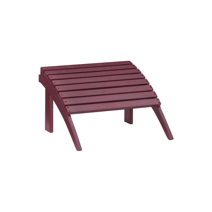 Adirondack Solid Wood Ottoman Image 1