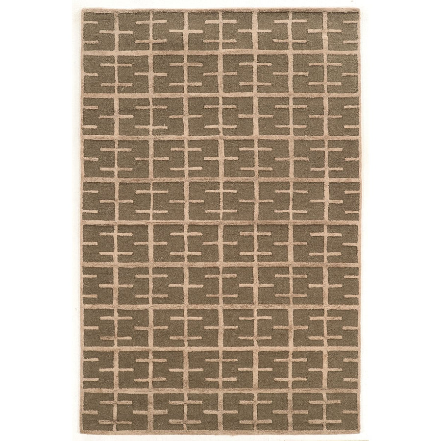 Aspire Wool Tetris Taupe 8X11 Image 1