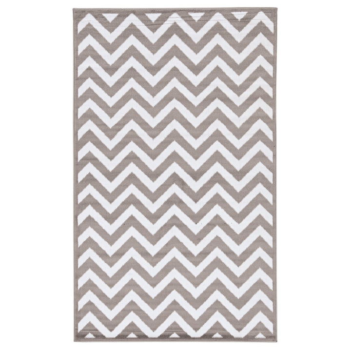 Capri Chevron Grey and Cream 4.4X7.3 Image 2