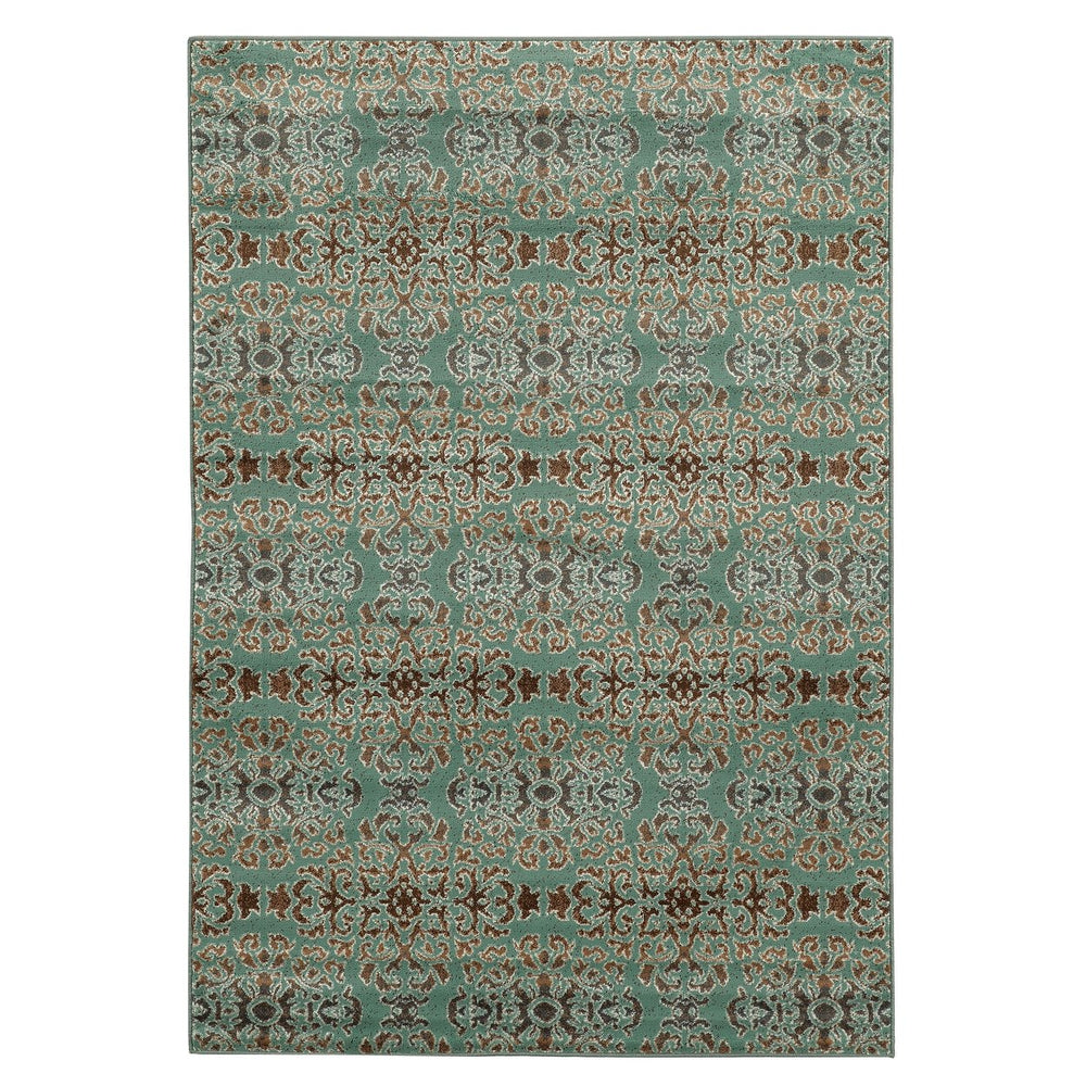 Elegance Snowflakes Turquoise and Brown 8 X 10 Image 2