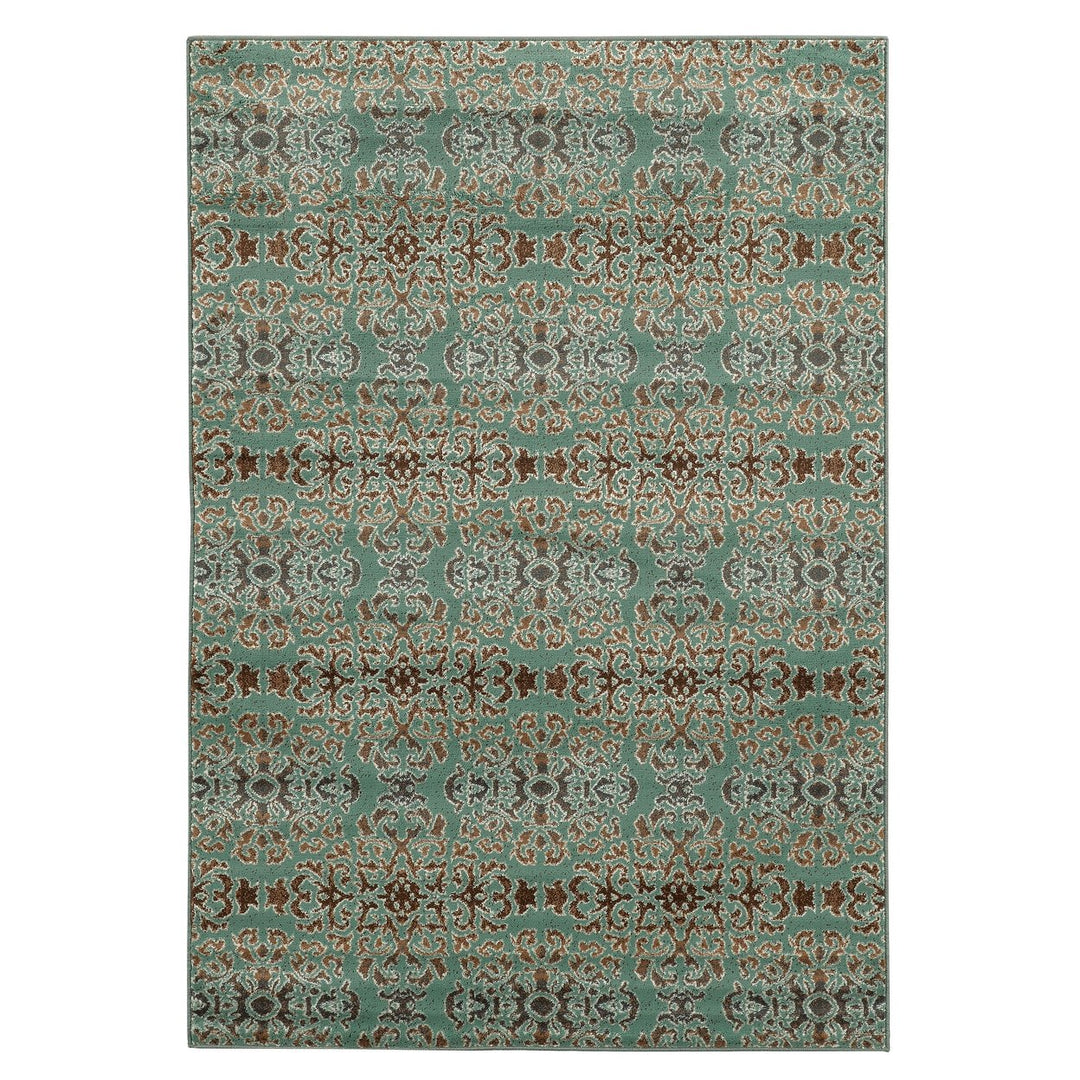 Elegance Snowflakes Turquoise and Brown 8 X 10 Image 2