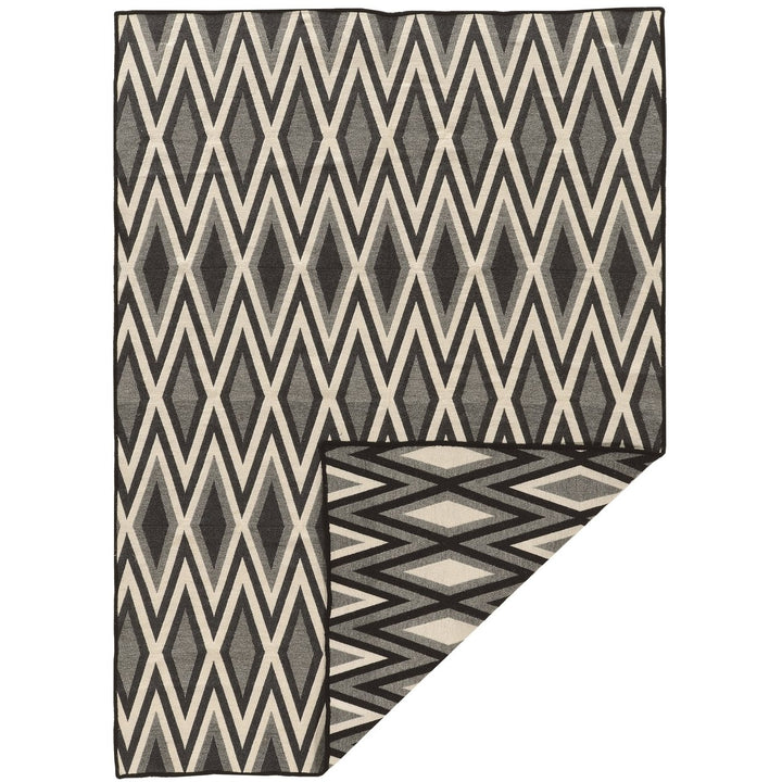 Salonika Reversible diamond Grey 5X8 Image 2